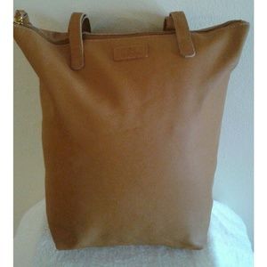 Brand New Genuine Leather Tan Tote Bag